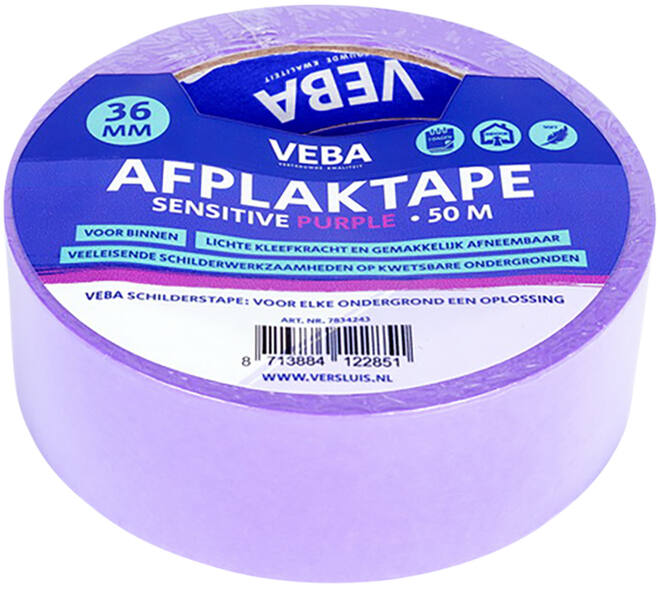 VEBA Afplaktape Sensitive Purple 36 mm