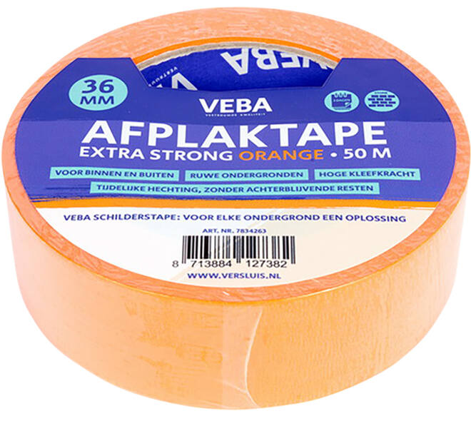 VEBA Afplaktape Extra Strong Orange 36 mm
