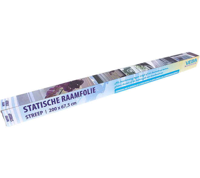 VEBA Raamfolie Statisch 675x2M Streep (Verticaal)