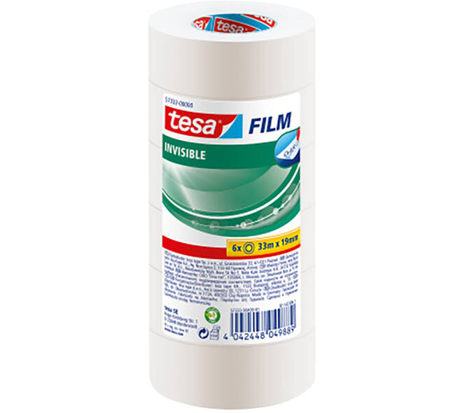 Tesa Tesafilm 6 x Invisible 33M x 19 mm
