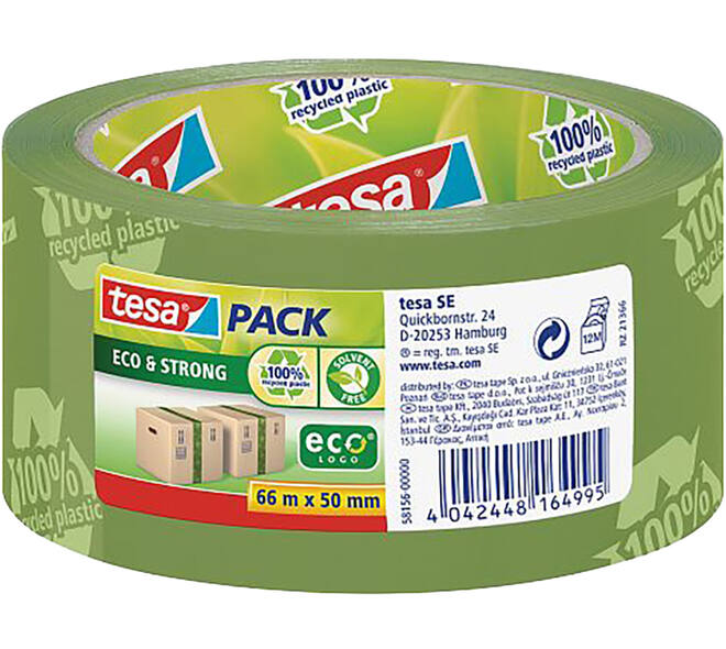 Tesa Tesapack Ecologo 66M x 50 mm Label Transparent