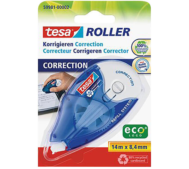 Tesa Navulbare Correctie Roller Ecologo 8.4 mm