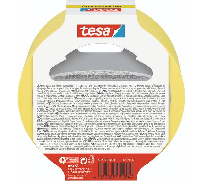 Tesa Afplakband Prof Washi 50 m x 30 mm