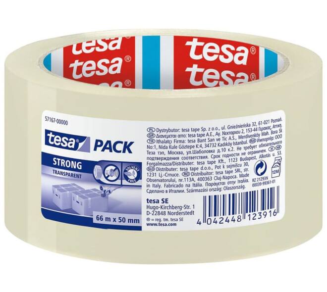 Tesa Tesapack Strong Transparant 66 m x 50  mm