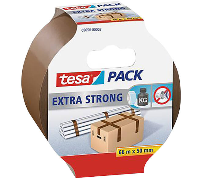 Tesa Tesapack Extra Strong 66 m x 50 mm Bruin
