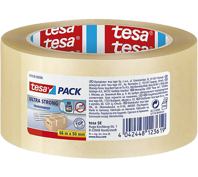 Tesa Tesapack Ultra Strong Transparant 66 m x 50 mm