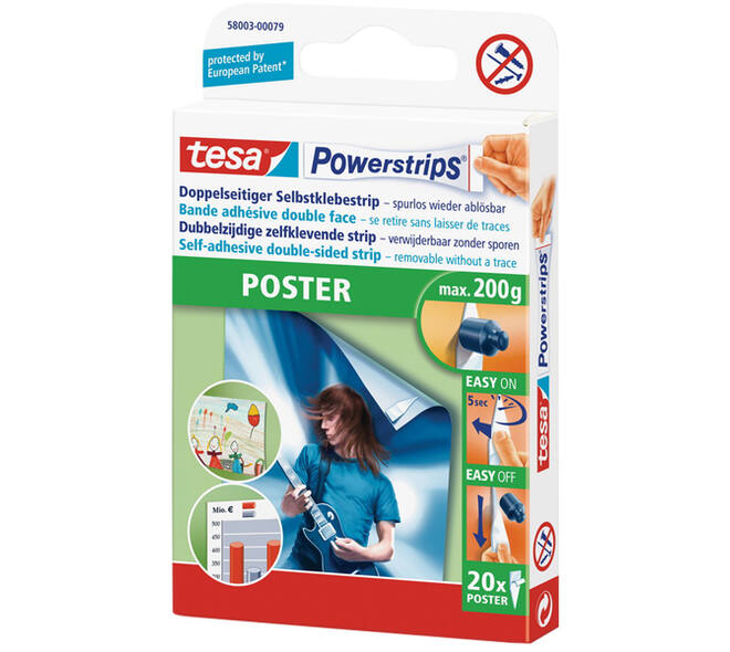 Tesa Powerstrips Poster 20x