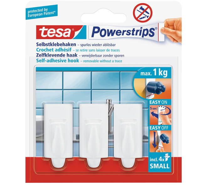 Tesa Powerstrips Small Trend Wit