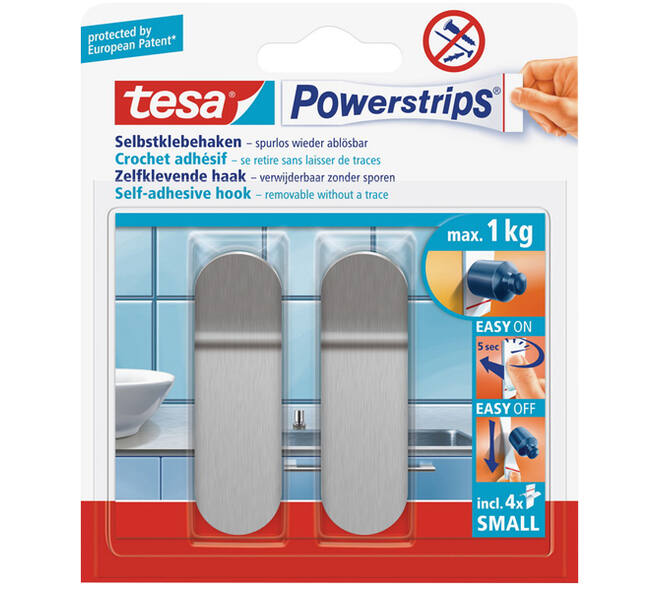 Tesa Powerstrips Small Metaal