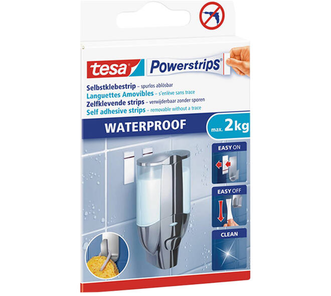 Tesa Powerstrips Waterproof Strips Large