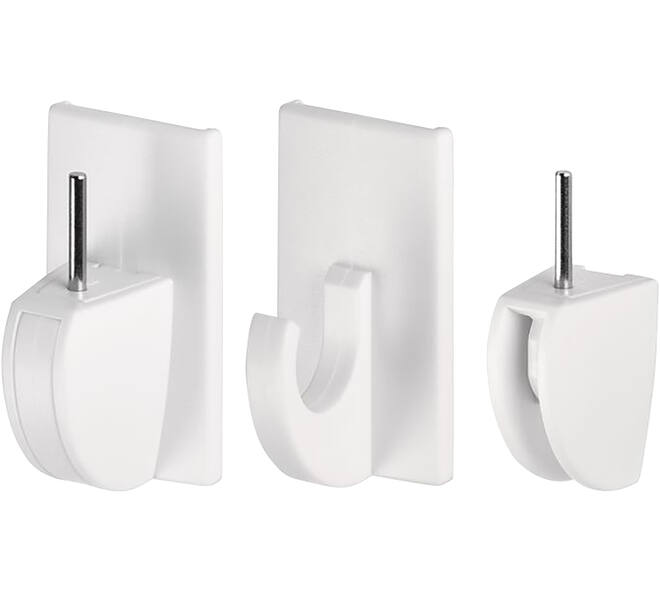 Tesa Powerstrips Fix Gordijnrails Haak Wit