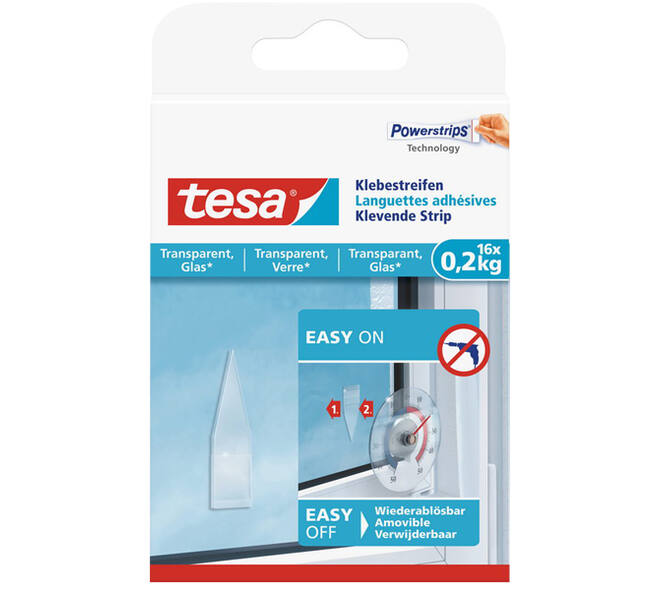 Tesa Powerstrips Transparant 200 g