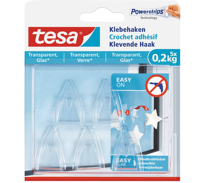 Tesa Deco Haak Transparant 200 g