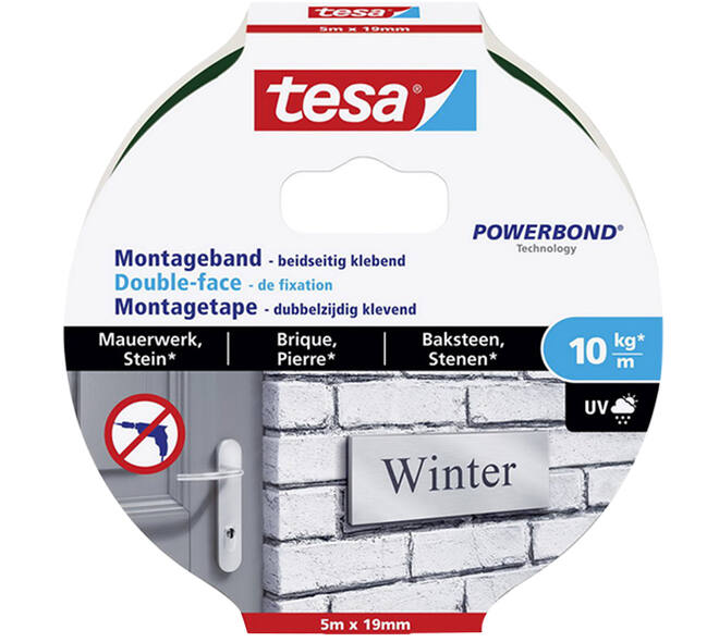 Tesa Powerbond® Montagetape Baksteen 5M x 19 mm
