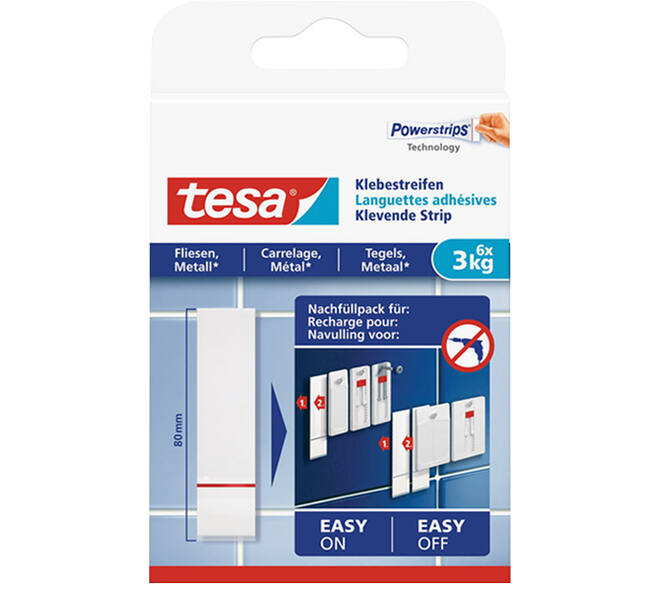Tesa Powerstrips® Tegels & Metaal 3 kg