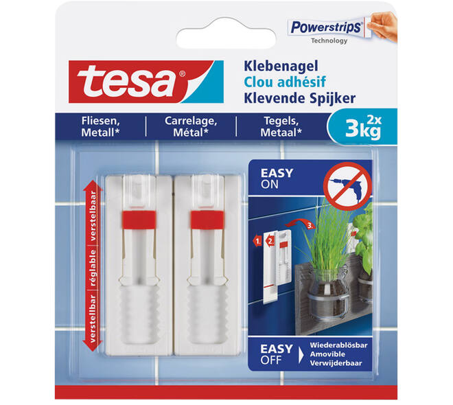 Tesa Verstelbare Klevende Spijker Tegels & Metaal 3 kg