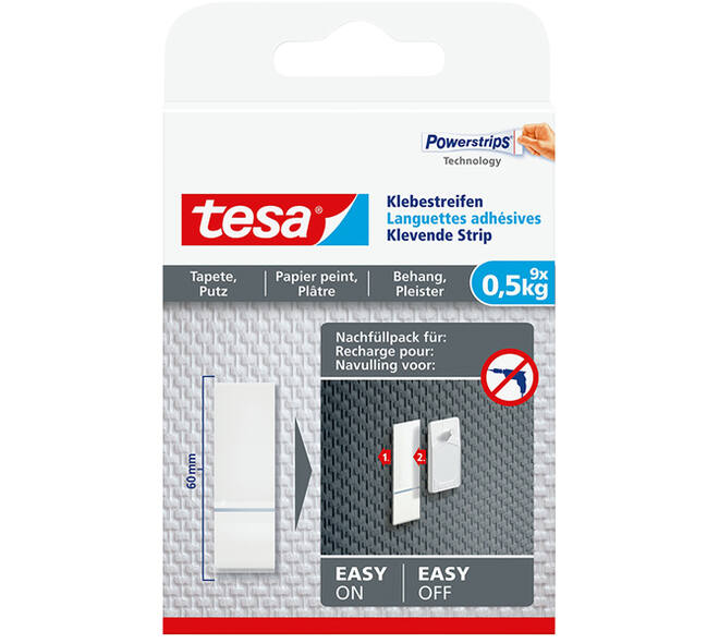 Tesa Powerstrips® Gevoelige Oppervlakken 0,5 kg