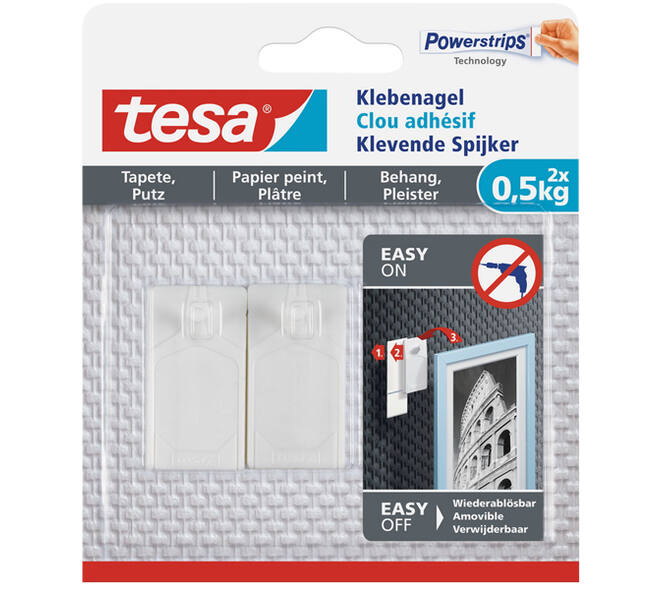 Tesa Klevende Spijker Gevoelige Oppervlakken 0,5 kg