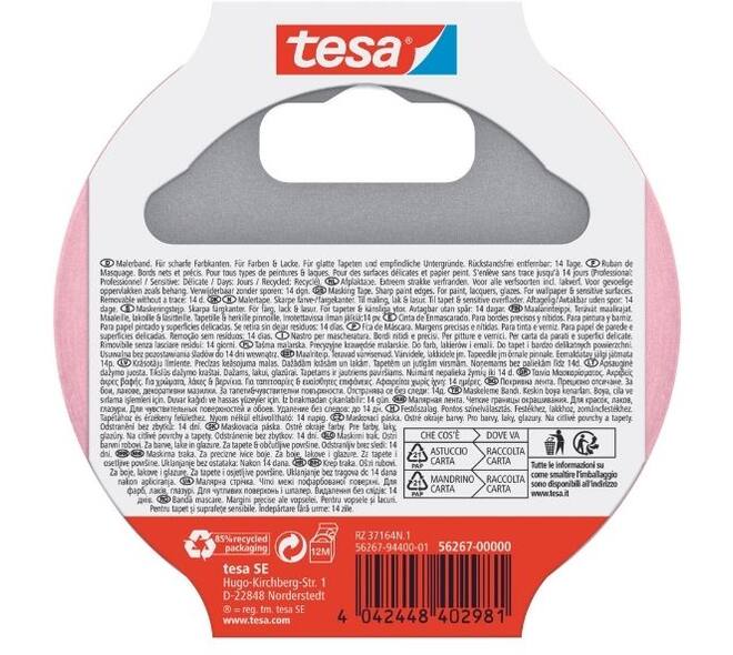 Tesa Afplakband Washi Sensitive 2x 25M x 25 mm