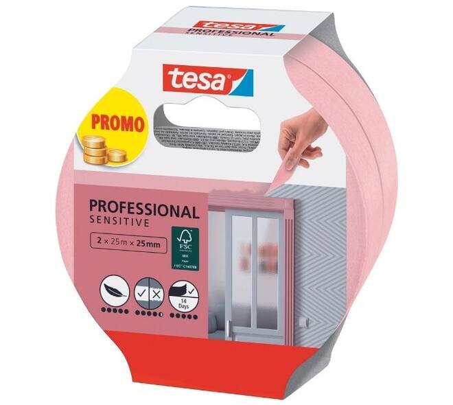 Tesa Afplakband Washi Sensitive 2x 25M x 25 mm
