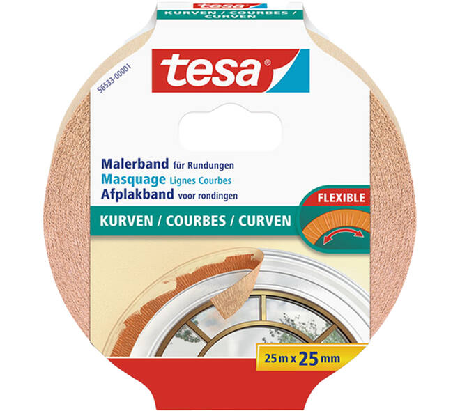 Tesa Afplaktape Curves 25 m x 25 mm
