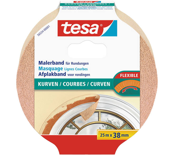 Tesa Afplaktape Curves 25 m x 38 mm