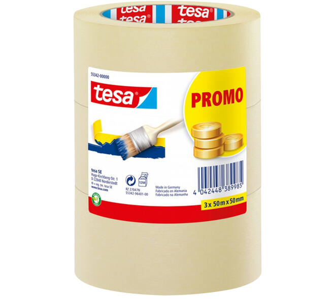 Tesa Afplakband Universeel 3Mx50Mx50 mm