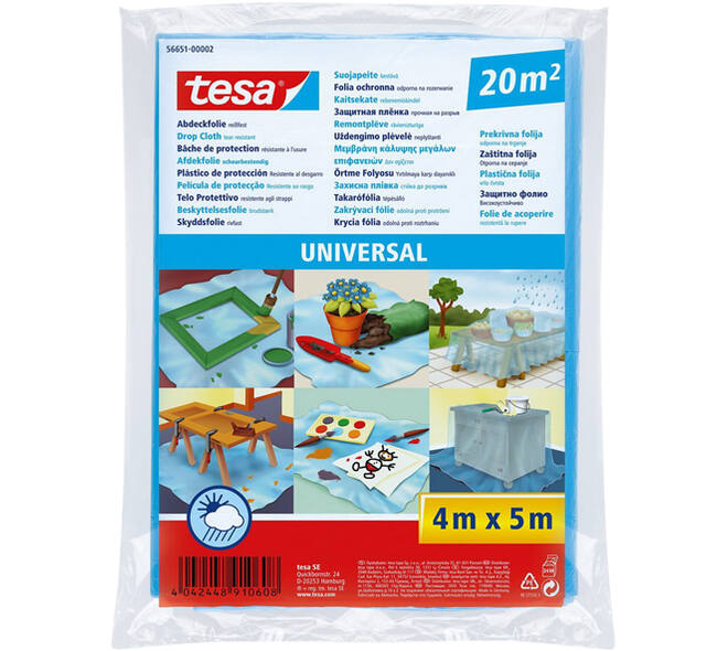 Tesa Afdekfolie Universal 4M x 5M