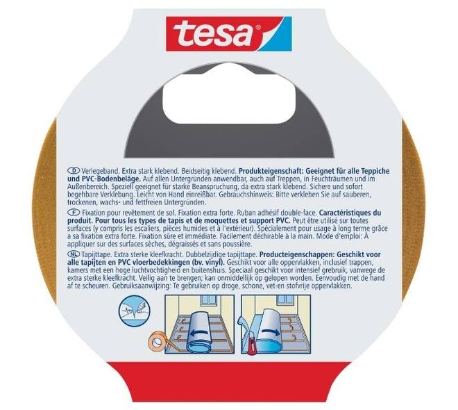 Tesa Tapijttape Extra Sterk 10M x 50 mm