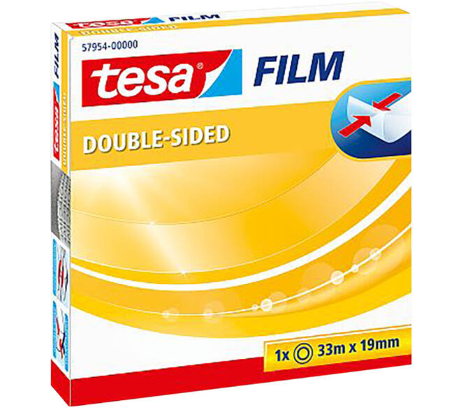 Tesa Tesafilm Dubbelzijdig 33M x 19 mm