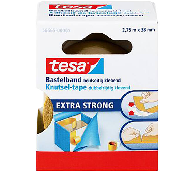 Tesa Tesafilm Dubbelzijdige Knutseltape 2,75M x 38  mm