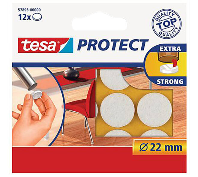 Tesa Vilt Rond 22 mm Wit