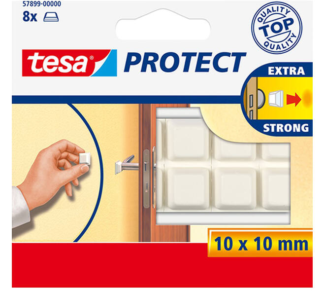 Tesa Beschermblokjes Vierkant Wit
