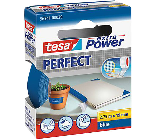 Tesa Extra Power® Perfect 2.75M x 19 mm Blauw