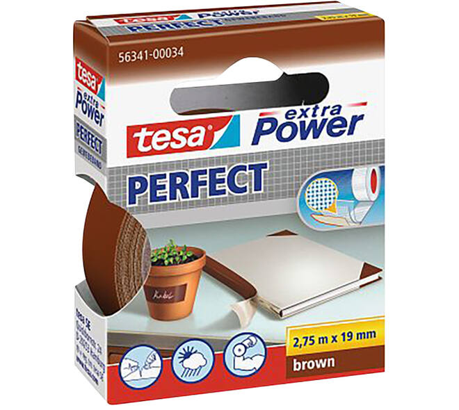 Tesa Extra Power® Perfect 2.75M x 19 mm Bruin