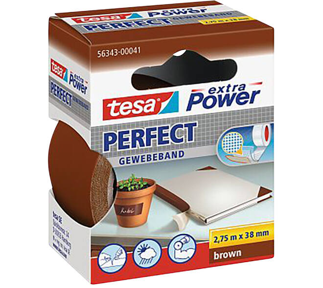 Tesa Extra Power® Perfect 2.75M x 38 mm Bruin