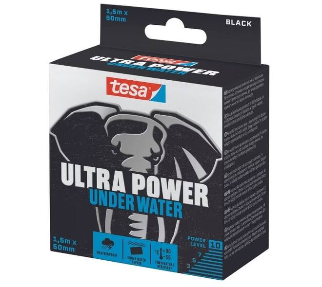 Tesa Ultra Power Under Water 15 m x 50 mm Black
