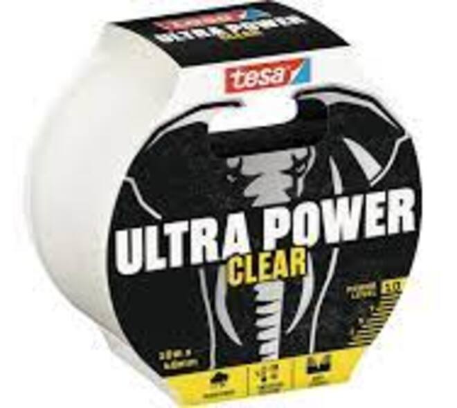 Tesa Ultra Power Clear Repair 10 m x 48 mm Transparant
