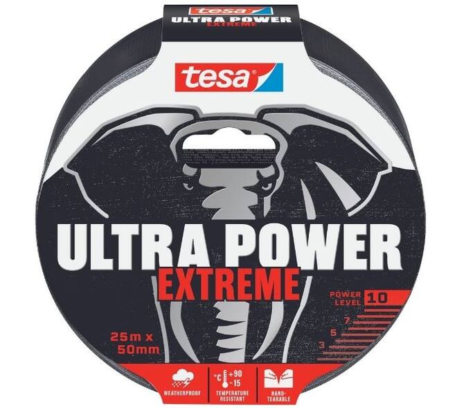 Tesa Ultra Power Extreme Repair 20 m x 50 mm Black