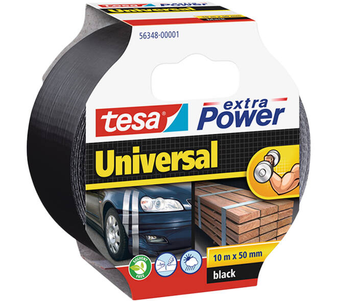 Tesa Extra Power® Universal 10M x 50 mm Zwart