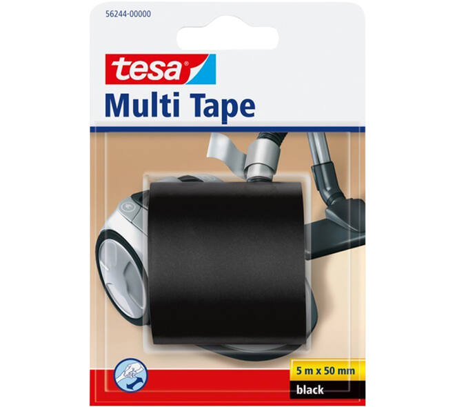 Tesa Multi Tape 5M x 50 mm Zwart
