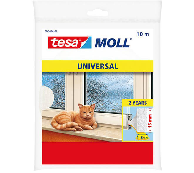 Tesa Tesamoll Universal Schuimprofiel 2Jr 10M x 15 mm Wit