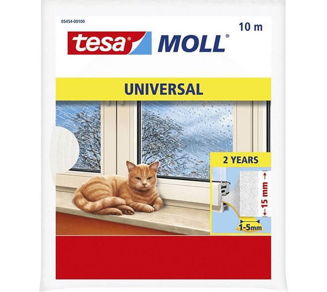 Tesa Tesamoll Universal Schuimprofiel 2Jr 10M x 25 mm Wit