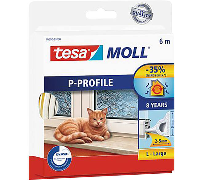Tesa Tesamoll Classic P Profiel 8Jr 6M Wit