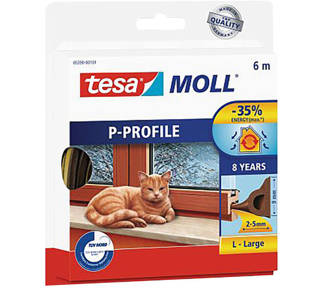 Tesa Tesamoll Classic P Profiel 8Jr 6M Bruin