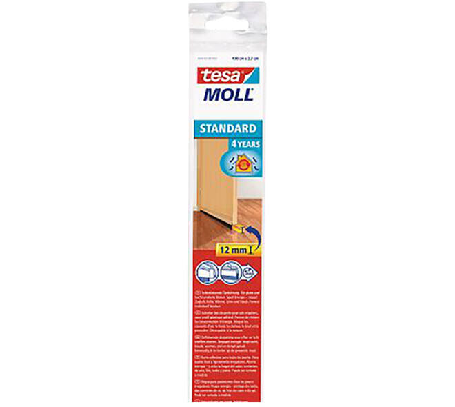 Tesa Tesamoll Standard Dorpelstrip Voor Effen Vloeren 4Jr 1M x 37 mm Transparant