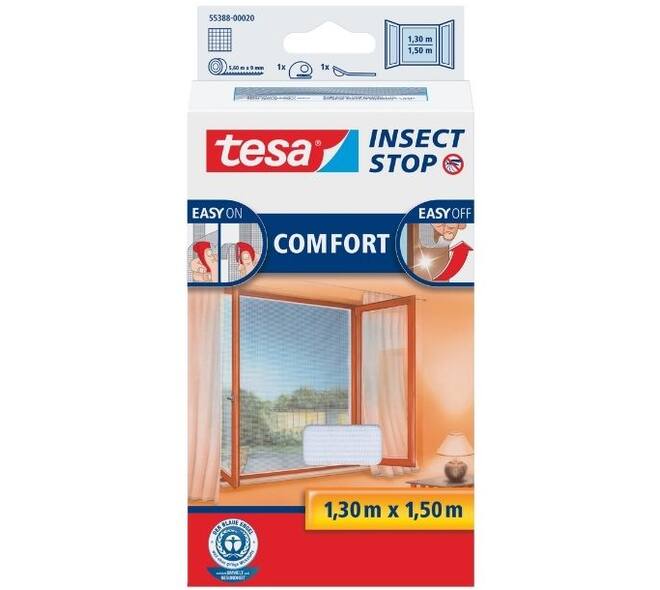 Tesa Comfort Vliegenhor Ramen 1,3M x 1,5M Wit