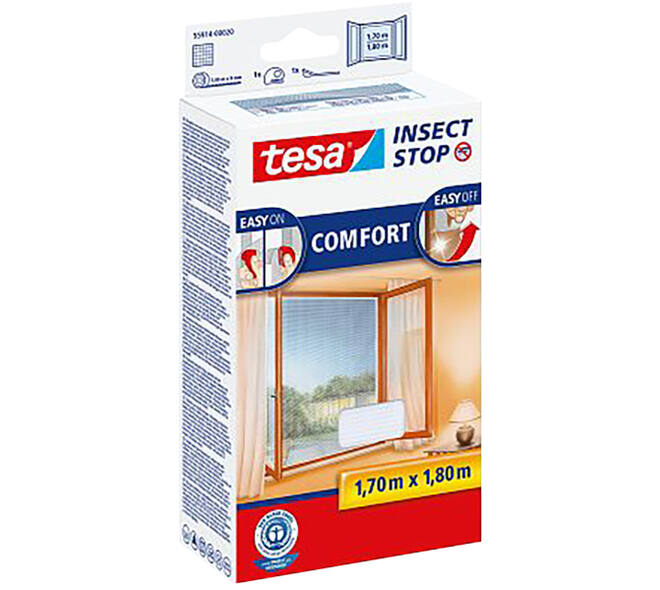 Tesa Comfort Vliegenhor Ramen 1,7M x 1,8M Wit