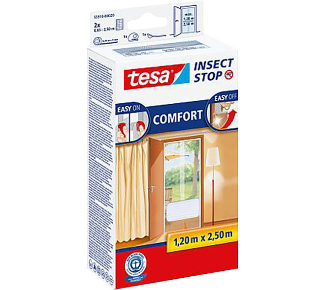 Tesa Comfortvliegenhor Deuren 2 x 0,65M x 2,5M Wit