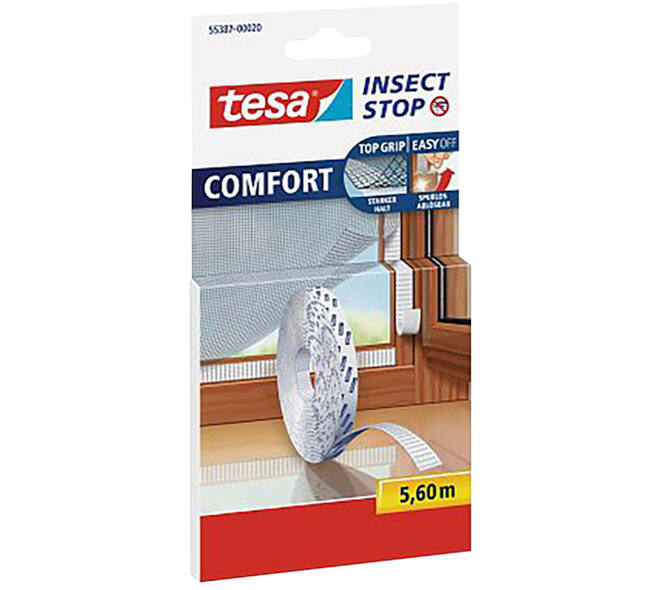 Tesa Comfortnavulrol Zelfklevend Klittenband 5,6M x 9,5 mm